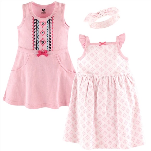 Other - ▪️Aztec Bows Dresses and Headband 3-Piece Set